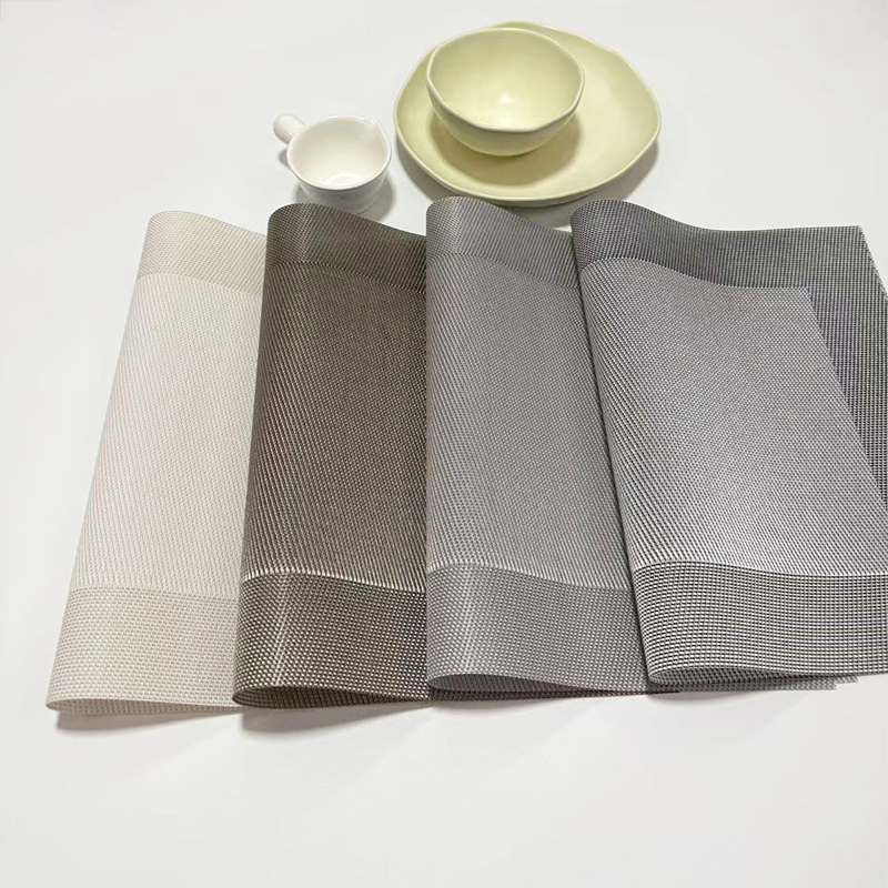 Durable PVC Placemats Non Slip Customizable for Home Outdoor Office Dining Tables HLPLA1001